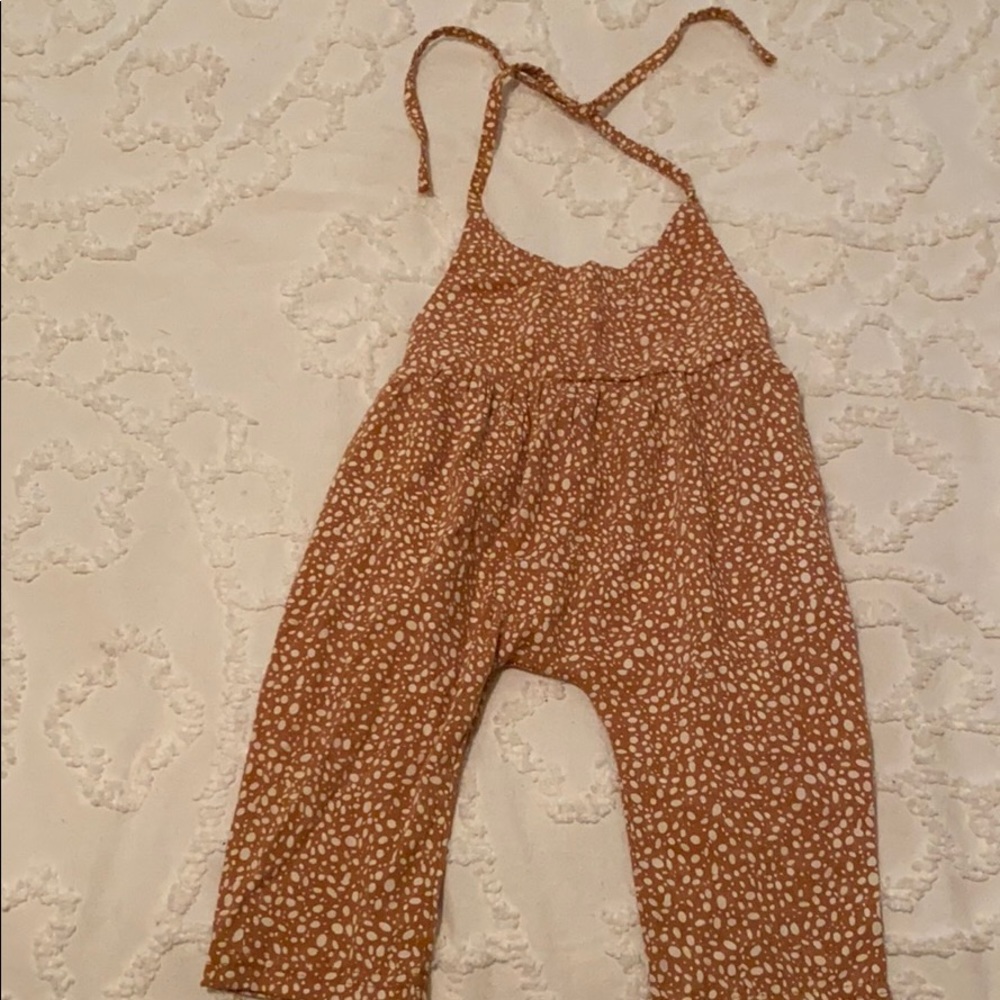 Baby girl halter pant romper